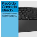 Teclado HP 485 Comfort con conexión por cable, diseño ergonómico y suave al tacto para una experiencia de escritura cómoda, SKU 8T6M2AA#ABE