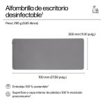 HP Alfombrilla de escritorio desinfectable, modelo 205, SKU 8X597AA, ideal para ratones, resiste limpieza constante