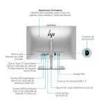 Ordenador todo en uno HP EliteOne 840 G9 con Intel Core i5, pantalla de 23.8 pulgadas, resolución 1920x1080, 16 GB DDR5-SDRAM, y SSD de 512 GB. SKU 99A94ET#ABE