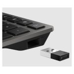 HP teclado inalámbrico recargable multidispositivo 720, referencia SKU 9T5B1AA#ABE, con diseño ergonómico y teclas de alta sensibilidad