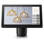 HP Engage One Pro 9UK32AV terminal punto de venta con procesador i5-10500E de 3.1 GHz, pantalla táctil de 19.5 pulgadas y resolución de 1920 x 1080 píxeles en color negro.