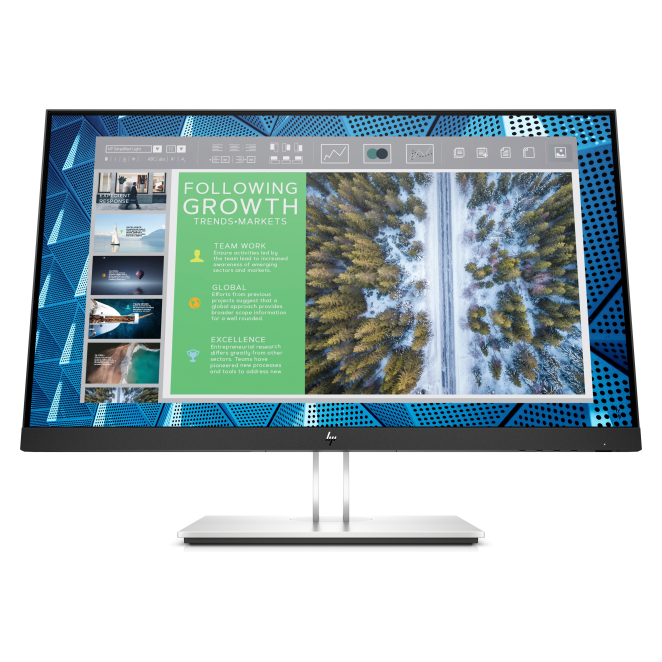 HP E-Series E24q G4 Monitor Quad HD de 23.8 pulgadas HP E-Series E24q G4 pantalla para PC de 23.8 pulgadas, resolución 2560 x 1440 Pixeles con tecnología Quad HD, color negro y plata. SKU: 9VG12AA#ABB