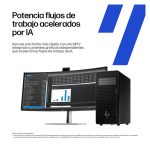 HP Z2 Tower G1i Workstation desktop PC con Intel Core Ultra 7 265K, 32 GB de memoria DDR5-SDRAM, tarjeta gráfica NVIDIA RTX 2000 Ada, y Windows 11 Pro. SKU: A40NXET#ABE