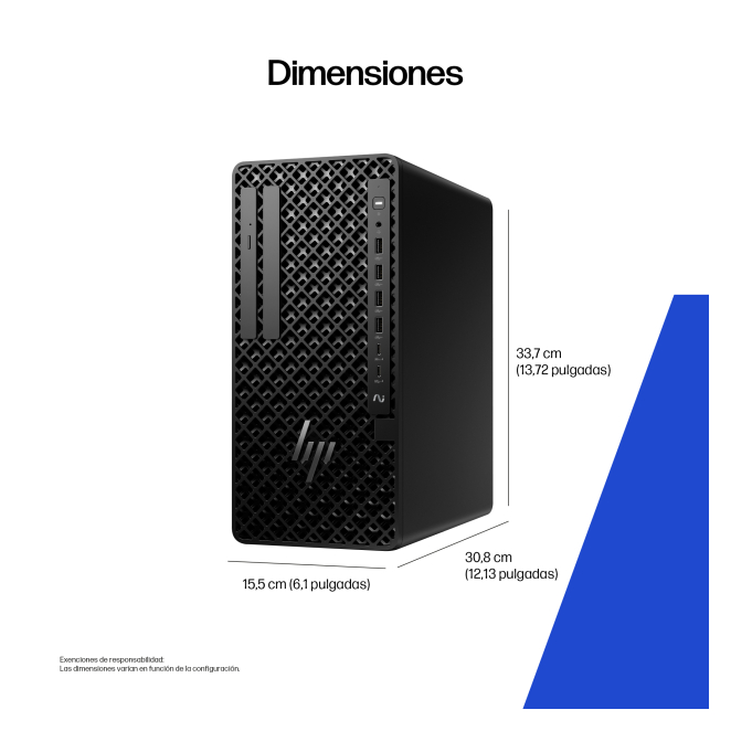 HP Z1 Tower G1i Wolf Pro Security Edition Intel Core Ultra 7 265 32 GB DDR5-SDRAM 1 TB SSD NVIDIA GeForce RTX 4060 Windows 11 Pro Torre PC AI PC, AI Workstation Negro 4 HP Z1 Tower G1i con conectividad avanzada y diseño ergonómico