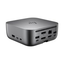 Base de acoplamiento HP Thunderbolt 4 Ultra de 280 W G6, SKU AW5M5UT#ABB, diseñada para portátiles, con múltiples puertos para conectividad avanzada
