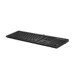 HP Teclado con cable USB 125 G2, diseño ergonómico y resistente, SKU AY2Y7AA#ABE