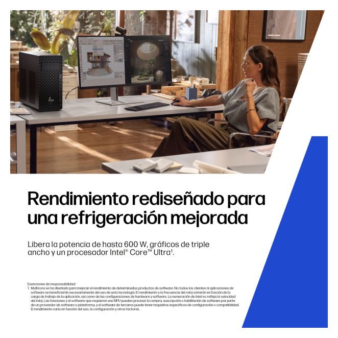 HP Z2 Tower G1i Workstation Desktop PC Wolf Pro Security Edition Intel Core Ultra 9 285K 64 GB DDR5-SDRAM Windows 11 Pro Torre Puesto de trabajo AI PC, AI Workstation Negro 5 HP Z2 Tower G1i Workstation Desktop PC inside view