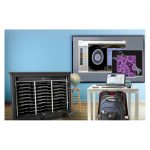 Imagen de la unidad externa USB DVDRW de HP, modelo F2B56AA, utilizada para grabación de DVD y CD.