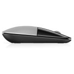 Ratón inalámbrico HP Z3700 en color plateado, modelo X7Q44AA#ABB, con diseño ergonómico y conexión fiable.