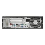 Ordenador TPV modelo HP rp 5 5810, equipado con procesador Intel i5-4570S a 2,9 GHz, formato SFF compacto y color negro. SKU J2V31EA