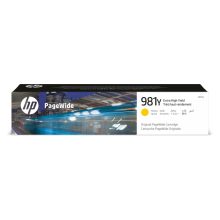 Cartucho de tinta original HP PageWide 981Y amarillo de alto rendimiento, SKU L0R15A