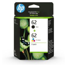 Pack de ahorro HP con 2 cartuchos de tinta original 62, uno negro y otro tricolor - SKU N9J71AE