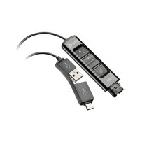 Adaptador Poly DA85 USB a QD, color negro, compatible con TAA, SKU 786C7AA