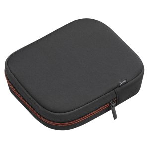 Estuche rígido Poly diseñado para los auriculares Voyager Focus 2, SKU 786D2AA, ideal para protección y transporte seguro