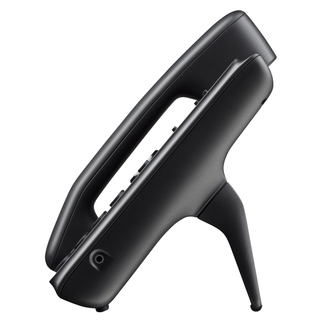 Poly Teléfono IP Edge B20 y habilitado para alimentación a través de Ethernet (PoE) 1 Poly Teléfono IP Edge B20 vista frontal