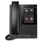 Poly Teléfono multimedia empresarial CCX 500 compatible con Microsoft Teams, modelo con alimentación PoE. SKU 82Z76AA