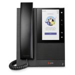 Poly Teléfono multimedia empresarial CCX 500 compatible con Microsoft Teams, modelo con alimentación PoE. SKU 82Z76AA