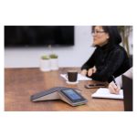 Teléfono de conferencias IP Poly Trio C60 compatible con Microsoft Teams, equipado con radio y PoE. SKU: 849B6AA