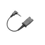 Poly cable dorado conector de 2.5mm a QD, longitud 0.45 metros, SKU 85S11AA