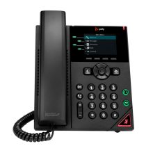 Teléfono IP Poly VVX 250 con pantalla a color, 4 líneas y habilitado para alimentación a través de Ethernet, SKU 89B62AA#AC3