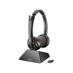 Poly Auriculares Savi 8220 UC con certificación Microsoft Teams. Conectividad DECT 1880-1900 MHz y puerto USB-A. SKU 8D3F5AA#ABB.