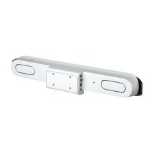 Vista frontal de la Poly Barra de Vídeo Multifunción Studio X52 con micrófonos avanzados y video 4K, SKU 8D8K2AA#ABU