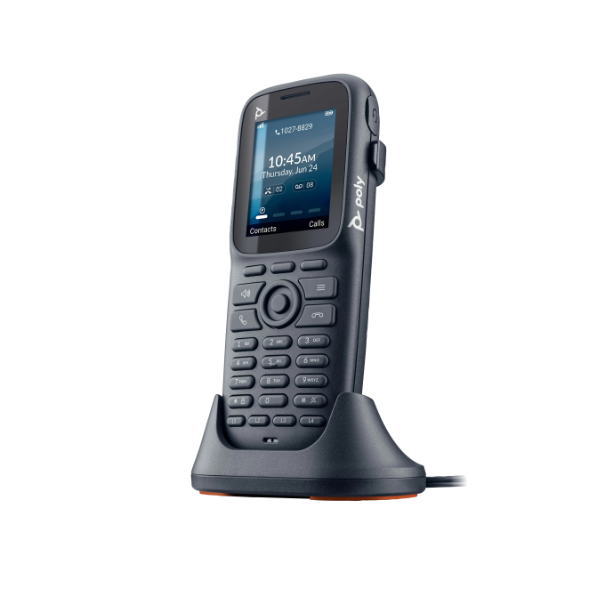 Poly teléfono Rove 20 DECT avanzado y duradero Imagen del Poly Terminal de teléfono Rove 20 DECT, modelo avanzado y duradero con SKU 8F3E4AA#ABU.