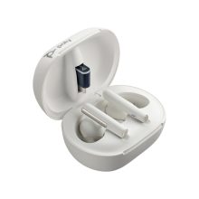Auriculares intraurales Voyager Free 60 de Poly, certificados para Microsoft Teams, color blanco, SKU 8L5B0AA, paquete de 2 unidades