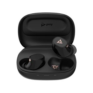 Auriculares Poly Voyager Free 20 negros con estuche de carga básico. SKU 946C3AA#ABB