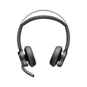 Auriculares HP Poly Voyager Focus 2 USB-C con adaptador USB-C/A y base de carga. SKU 9T9J5AA.