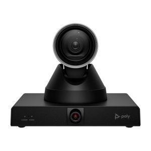 Poly Cámara inteligente Studio E60 con resolución 4K, zoom óptico de 12 aumentos y tecnología MPTZ. SKU: 9W1A6AA#AC3