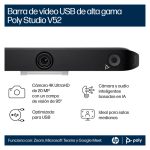 Imagen de la Poly Barra de Vídeo USB Studio V52, una solución de videoconferencia con audio y video de alta calidad, SKU A09D4AA#ABB