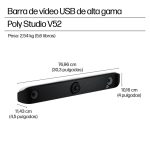Imagen de la Poly Barra de Vídeo USB Studio V52, una solución de videoconferencia con audio y video de alta calidad, SKU A09D4AA#ABB