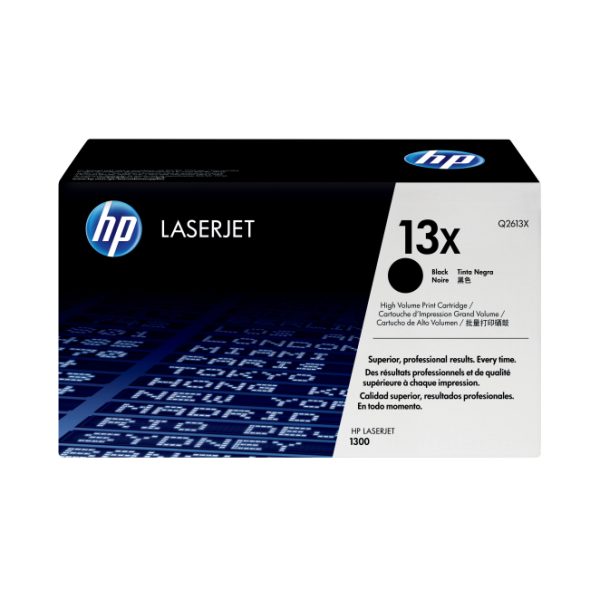 Cartucho de tóner original HP LaserJet 13X alta capacidad color negro, SKU Q2613X