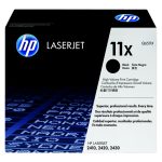 Cartucho de tóner HP 11X alto rendimiento en color negro, SKU Q6511X, diseñado para impresoras LaserJet.