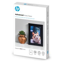 HP Papel fotográfico Advanced con brillo, 100 hojas de 10 por 15 cm, SKU Q8692A