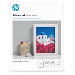 HP Papel fotográfico satinado con brillo Advanced, tamaño 13x18 cm, paquete de 25 hojas. SKU Q8696A