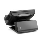 Sistema para minoristas HP RP7 modelo 7800, con pantalla táctil de alta resolución, diseño compacto, SKU T0E97EA