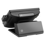Sistema para minoristas HP RP7 modelo 7800, con pantalla táctil de alta resolución, diseño compacto, SKU T0E97EA