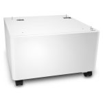 HP soporte de la impresora diseñado para impresoras LaserJet, SKU T3V28A, compacto y con almacenamiento adicional para optimizar el espacio