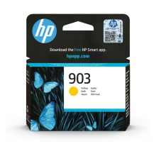 Cartucho de tinta original HP 903 amarillo, SKU: T6L95AE#BGY, con impresión de alta calidad y colores vibrantes.
