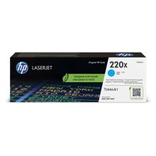 HP Cartucho de Tóner cian 220X, capacidad alta, compatible con impresoras LaserJet, SKU W2201X