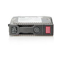 Disco duro interno HPE de 1 TB con estándar 6G SATA, tamaño LFF, velocidad de 7200 RPM y conexión Serial ATA III SKU 657750-B21