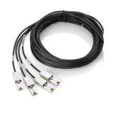 Cable Mini-SAS HD 4x a Mini-SAS HD 4x de 4.0m de longitud, fabricado por HPE, SKU 716199-B21