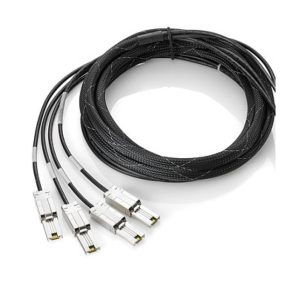 Cable Mini-SAS HD 4x a Mini-SAS HD 4x de 4.0m de longitud, fabricado por HPE, SKU 716199-B21