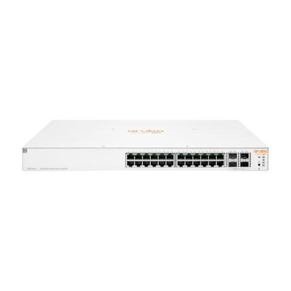 HPE Aruba Networking Instant On 1930 24G Class4 PoE 4SFP/SFP+ 370W (x20) Gestionado L2+ Gigabit Ethernet (10/100/1000) 1U, JL684B-20