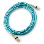 Cable de fibra óptica HPE LC a LC multimodo OM3 con 2 fibras y longitud de 30 metros, SKU AJ838A