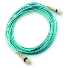 HPE Single-Mode LC/LC Cable de fibra óptica e InfiniBand de 2 metros en color turquesa, SKU AK345A