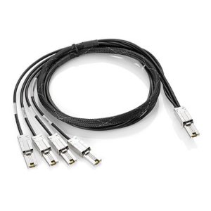 HPE StoreEver cable externo de 2 metros Mini-SAS a 4x1 Mini-SAS, SKU AN975A. Ideal para conexiones rápidas y eficientes en sistemas de almacenamiento.