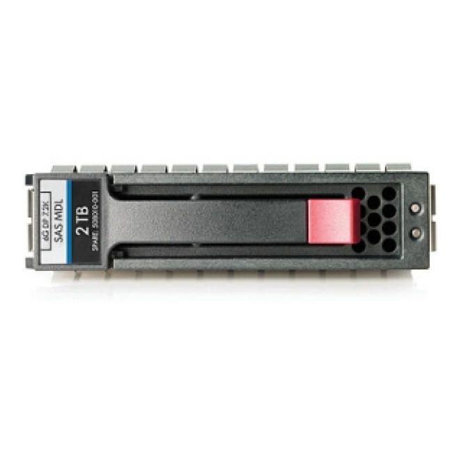 HPE disco duro interno 2 TB 7200 RPM 3.5 pulgadas SAS Disco duro interno HPE de 2 TB, 7200 revoluciones por minuto, tamaño 3.5 pulgadas y conexión SAS. SKU AW555A